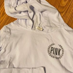 Victorias Secret Pink light blue hoodie sweatshirt
